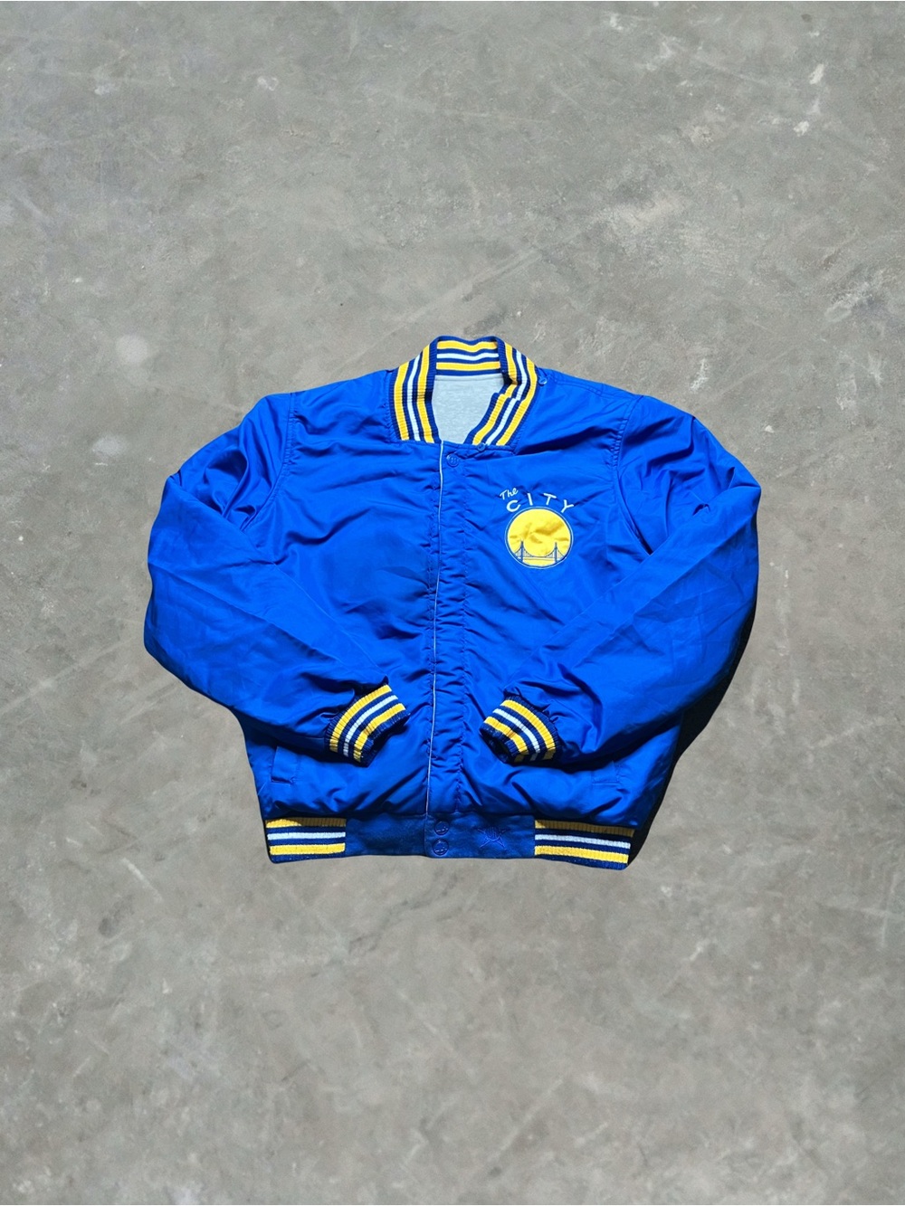 Vintage JH Design Golden State Warriors Reversible The City Jacket Small Y2K NBA